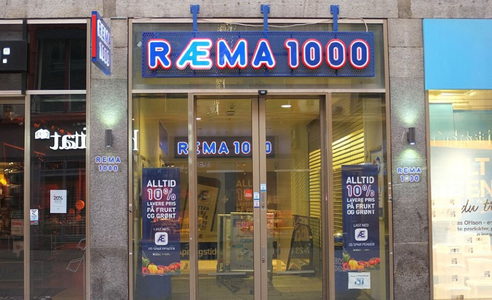 På offensiven, her med R(æ)ma i Torggata. (Foto: Rema)