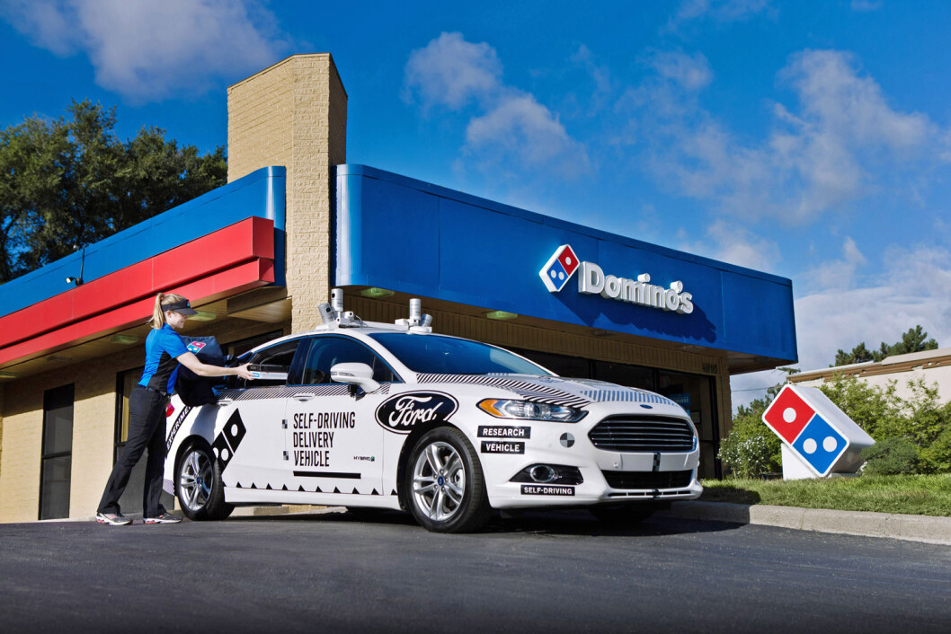 Domino’s er ledende på å bruke teknologi for å sørge for at mer enn en milliard pizzaer hvert år kommer hjem til kundene. (Foto: Ford) Domino’s er ledende på å bruke teknologi for å sørge for at mer enn en milliard pizzaer hvert år kommer hjem til kundene. (Foto: Ford)
