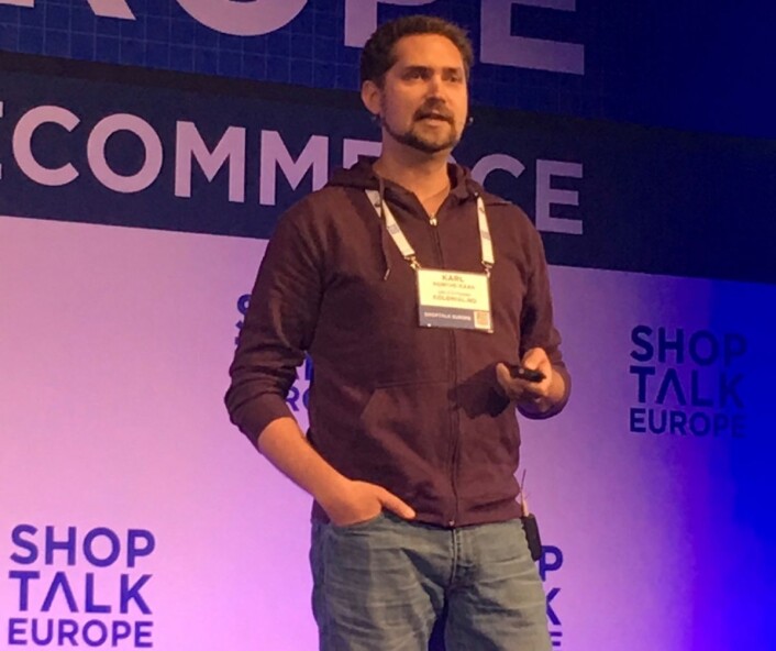 Karl Munthe-Kaas i kolonial.no snakket om den avgjørende betydningen av 'the last mile' på ShopTalk i København. Karl Munthe-Kaas i kolonial.no snakket om den avgjørende betydningen av 'the last mile' på ShopTalk i København.