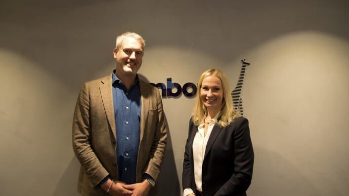 Daniel Nordholm, CTO Bambora och Erika Rönnquist Hoh, Sverigechef Lindorff. (Foto: Bambora) Daniel Nordholm, CTO Bambora och Erika Rönnquist Hoh, Sverigechef Lindorff. (Foto: Bambora)