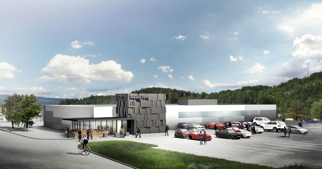 Den nye standardbutikken som er utarbeidet sammen med Snøhetta og Sintef har 30-50 prosent lavere energiforbruk sammenlignet med andre butikker. (Illustrasjon: Reitangruppen) Den nye standardbutikken som er utarbeidet sammen med Snøhetta og Sintef har 30-50 prosent lavere energiforbruk sammenlignet med andre butikker. (Illustrasjon: Reitangruppen)