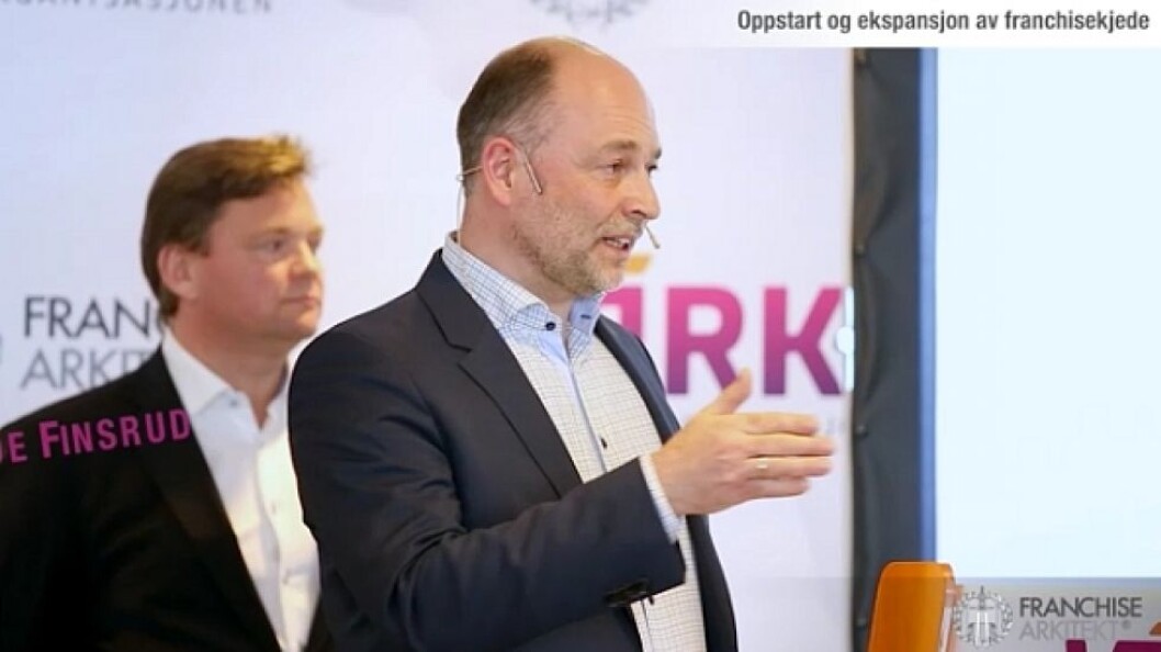 Jonas Ideström og Frode Finsrud på Franchisekonferansen i fjor. Jonas Ideström og Frode Finsrud på Franchisekonferansen i fjor.