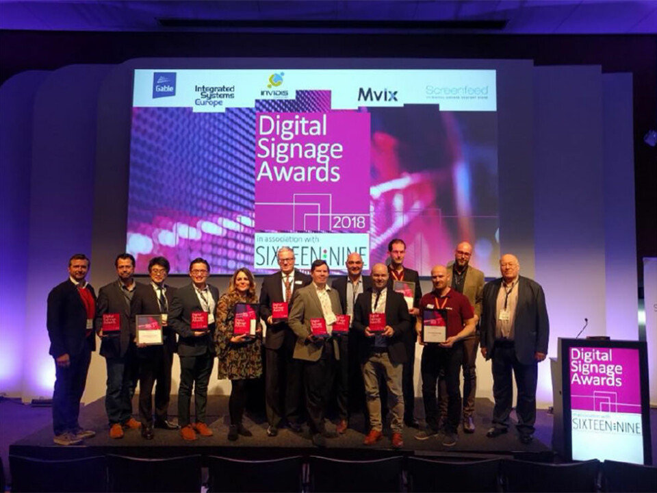 VINNERE: ProntoTV gikk til topps og motok pris under Digital Signage Awards.
