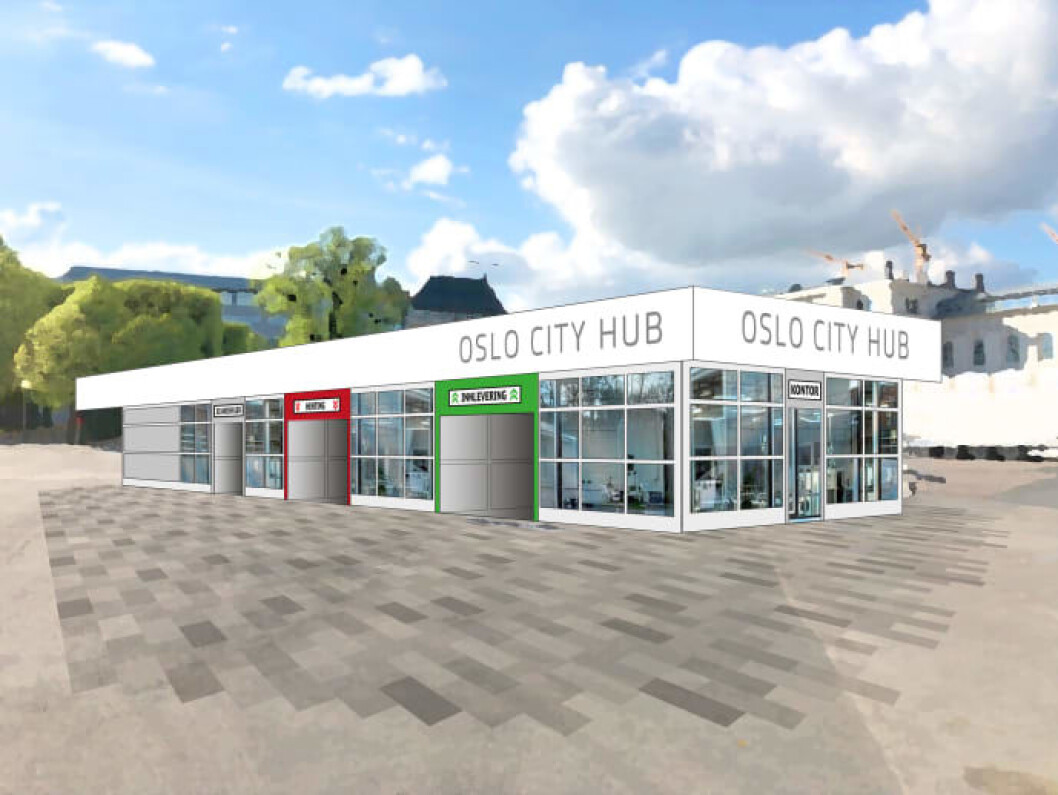Skisse av Oslo City Hub Skisse av Oslo City Hub