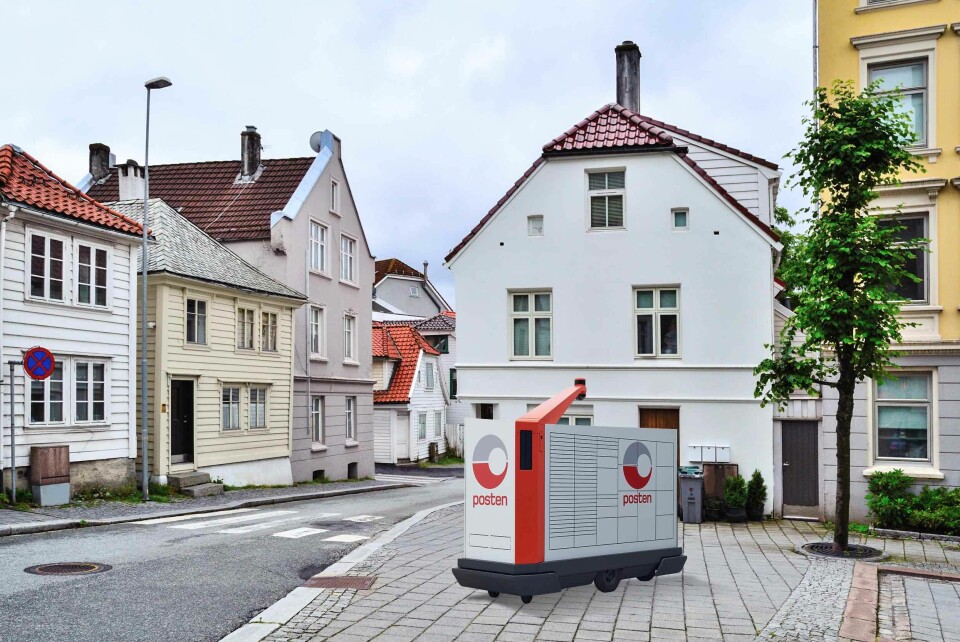 Postens selvkjørende brev- og pakkerobot får internasjonal oppmerksomhet. Foto: Colourbox/Posten
