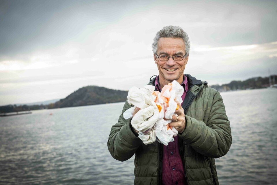 Rasmus Hansson skal lede handelens store miljøsatsing, som skal bidra til å redusere plastforsøpling. (Foto: Handelens Miljøfond/Katrine Lunke)