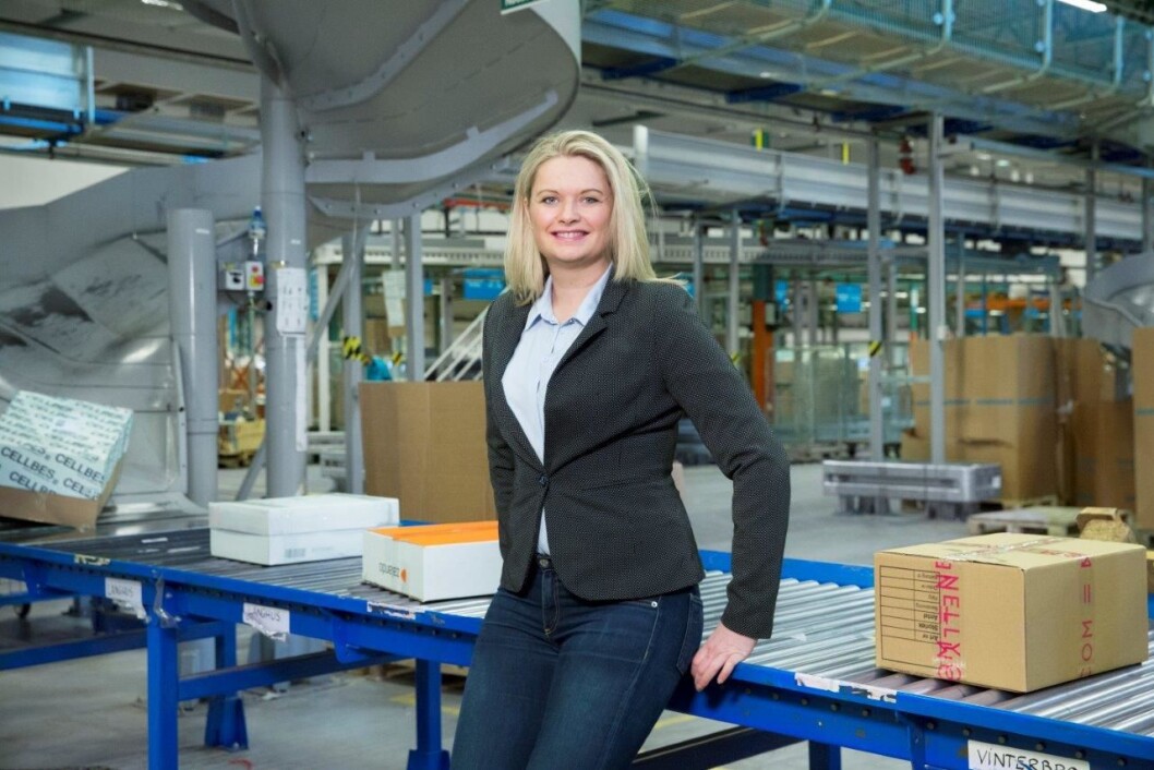 Rikke Kyllenstjerna: – Det er enorme volumer som skal gjennom godsterminalene våre. (Foto: PostNord) Rikke Kyllenstjerna: – Det er enorme volumer som skal gjennom godsterminalene våre. (Foto: PostNord)