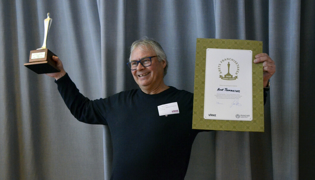 Arnt Thomassen fra Specsavers Lillehammer vant prisen Årets franchisetaker 2020.