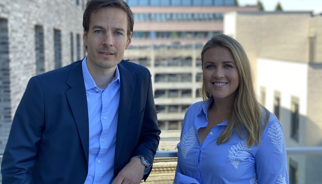 Utviklingsdirektør Fredrik Myhre og leasing manager Stine Bjørdal i Citycon. Utviklingsdirektør Fredrik Myhre og leasing manager Stine Bjørdal i Citycon.