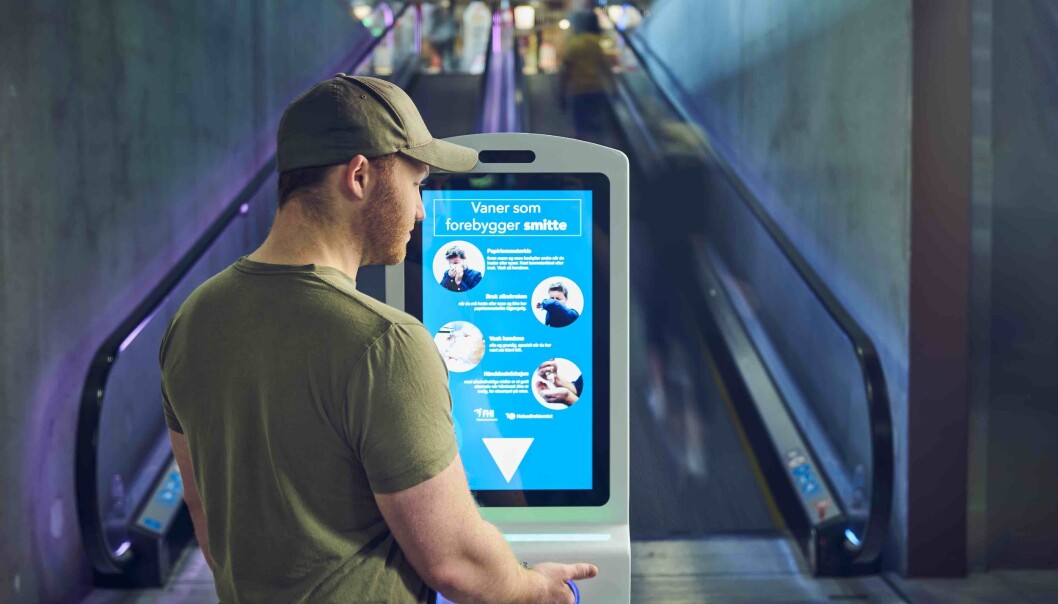 Procon DigiClean kombinerer digital informasjon med smittevern. Procon DigiClean kombinerer digital informasjon med smittevern.