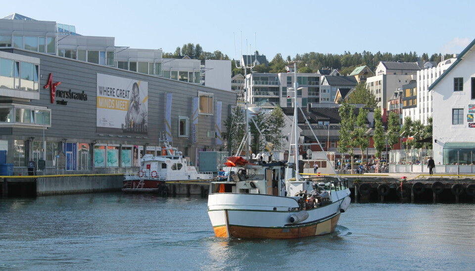 Nerstranda ligger på kaikanten midt i Tromsø sentrum.