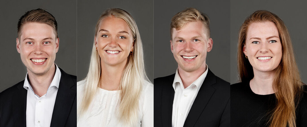 De fire nye i EINR: August Strømnes, Ellinor Wikan, Benjamin Sejersted og Maria Riise Ronglan. De fire nye i EINR: August Strømnes, Ellinor Wikan, Benjamin Sejersted og Maria Riise Ronglan.