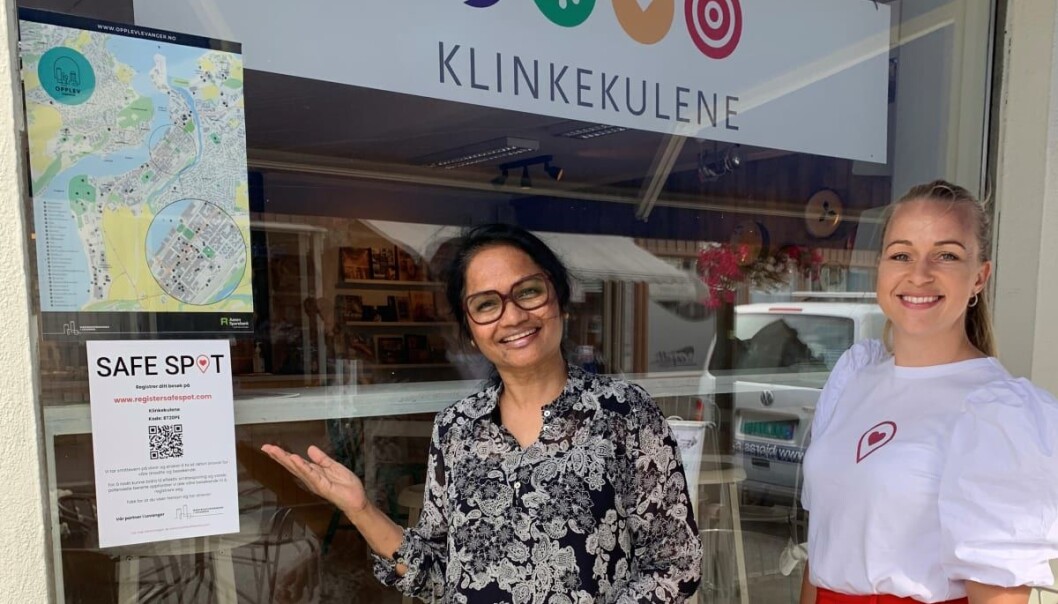 Klinkekulene midt i Levanger Sentrum er ett av stedene som har startet med SafeSpot. Klinkekulene midt i Levanger Sentrum er ett av stedene som har startet med SafeSpot.