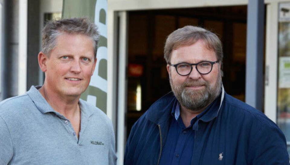 Gründerne Trond J. Laeng (t.h.) og Thor Johansen er stolte av utviklingen.