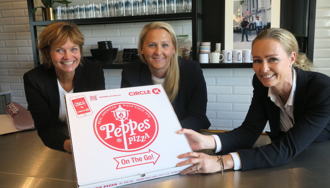 Fra v. Inger Lise Eliassen, markedsdirektør i Scandza AS, Ann-Helen Våge, kategori- og markedsdirektør i Circle K Norge og Marianne Lund, adm. direktør hos Peppes Pizza Fra v. Inger Lise Eliassen, markedsdirektør i Scandza AS, Ann-Helen Våge, kategori- og markedsdirektør i Circle K Norge og Marianne Lund, adm. direktør hos Peppes Pizza