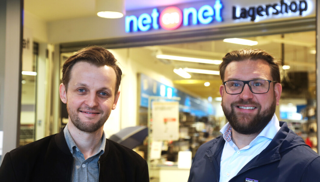 Lasse Myrås i Best Transport og Peter Andersson i NetOnNet. Lasse Myrås i Best Transport og Peter Andersson i NetOnNet.