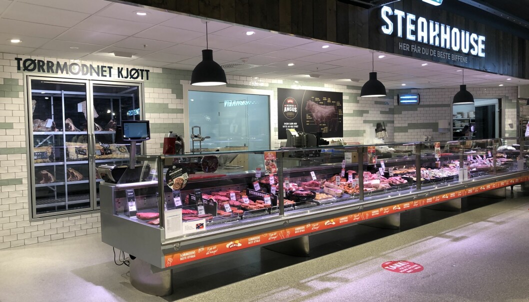 I kjøttdisken Steakhouse serverer MENY eksempelvis Angus, norsk kvalitetskjøtt fra over 600 bønder.