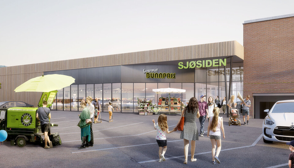 Slik vil Nye Sjøsiden Senter fremstå. Slik vil Nye Sjøsiden Senter fremstå.