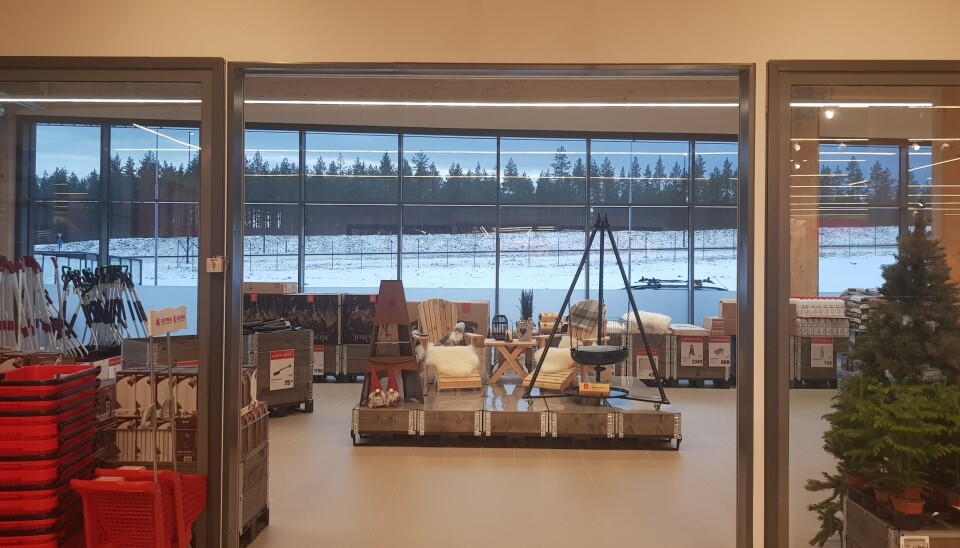 Butikken har egen hytteavdeling. Butikken har egen hytteavdeling.