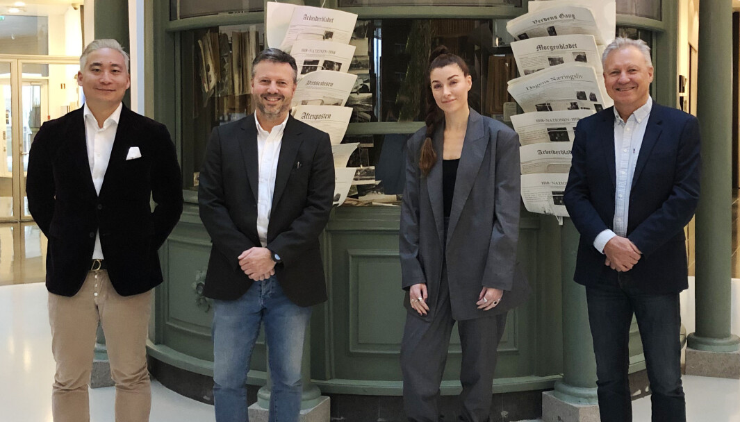 GODT SAMARBEID: F.v. Joon Nebell (Reitan Convenience Norge), Geir Karlsen (Lexit Group), Silje Ramstad (Reitan Convenience Norge) og Helge Stenstvedt (Lexit Group). GODT SAMARBEID: F.v. Joon Nebell (Reitan Convenience Norge), Geir Karlsen (Lexit Group), Silje Ramstad (Reitan Convenience Norge) og Helge Stenstvedt (Lexit Group).