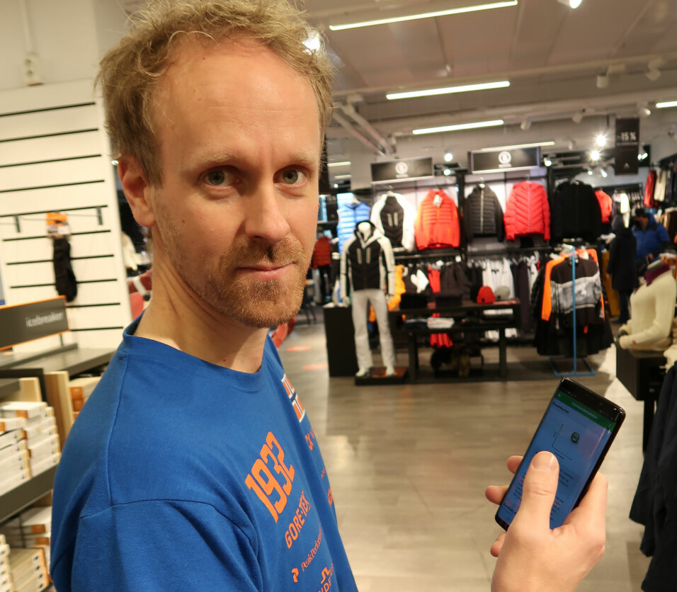 Store manager Espen Udjus at Anton Sport Bekkestua uses Maze regularly.