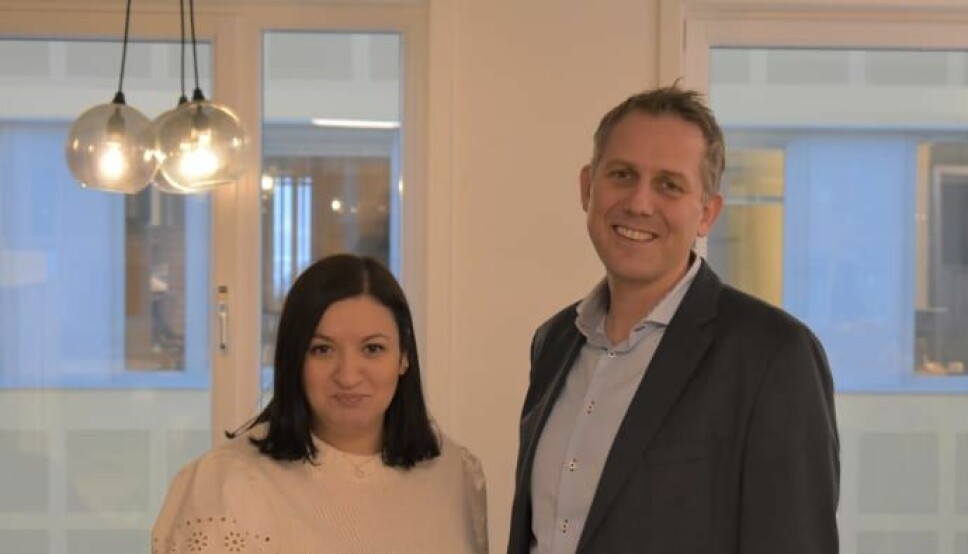 Fatima Elkadi og Dag Harlem Stenersen er nye mellomledere i JYSK Norge.