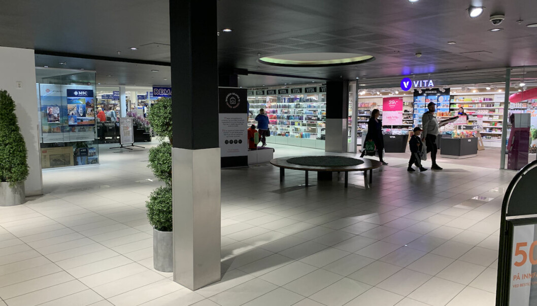 Med oppgraderte kundetellere vet senterledelsen på Amfi Åkrehamn hvor mange som er inne på senteret til enhver tid.