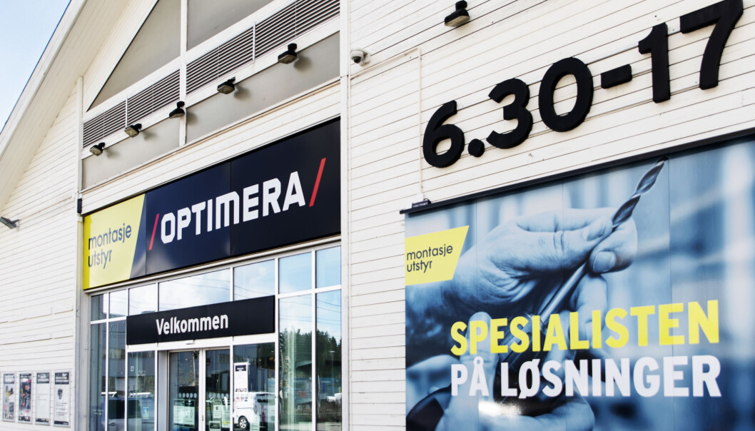 Gjennom den nye spesialistkjeden Montasjeutstyr tar Optimera opp konkurransen med kjeder innenfor verktøy, festemidler og arbeidsklær overfor industri, montasje, bygningsdrift og anlegg. Gjennom den nye spesialistkjeden Montasjeutstyr tar Optimera opp konkurransen med kjeder innenfor verktøy, festemidler og arbeidsklær overfor industri, montasje, bygningsdrift og anlegg.