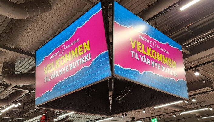Skjermkube i taket hos Sport1. Skjermkube i taket hos Sport1.