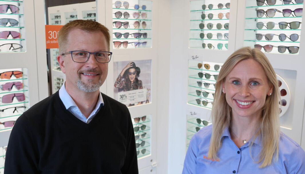 Retail Director Trond Lie Jensen and Shop Manager Ingeborg Oland at Interoptik have succeeded in improving customer service.
