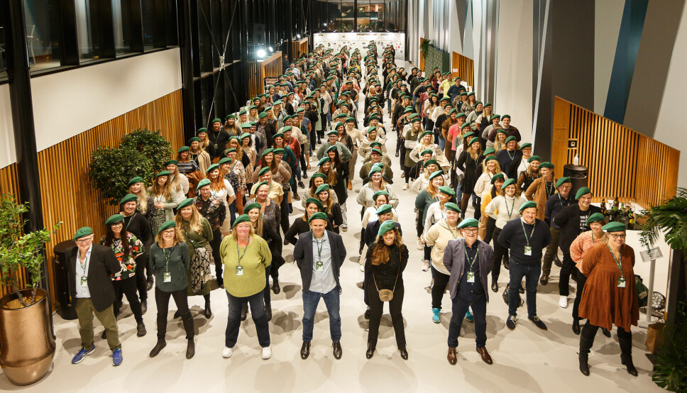 GJENÅPNING SKAPTE GLEDE: Mer enn 300 ledere i Mester Grønn var samlet til ledersamling.