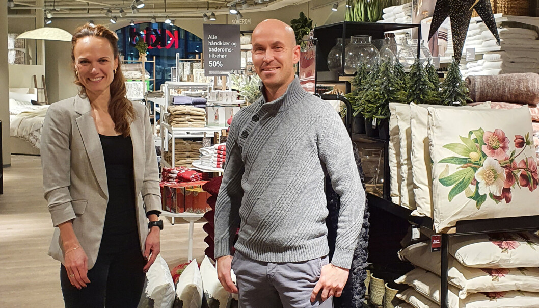 Digital sjef i Kid, Cathrine Løken, og Norgessjef i Klarna, Geir Østby, har inngått samarbeid. Digital sjef i Kid, Cathrine Løken, og Norgessjef i Klarna, Geir Østby, har inngått samarbeid.