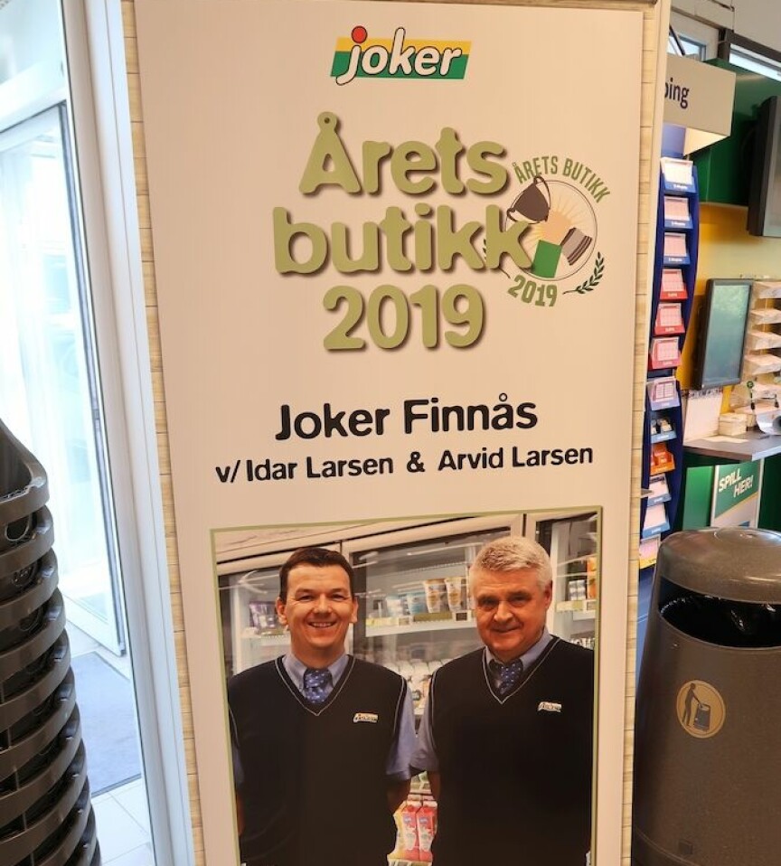 Butikken på Finnås ble kåret til Årets Butikk i Joker 2019.