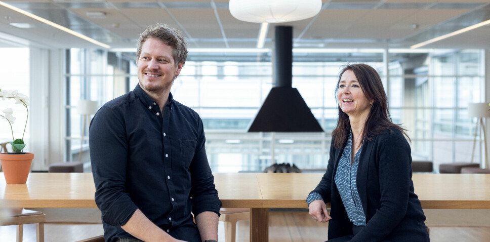 KJØP: Schibsted Ecommerce & Distribution, her ved Håkon Høst Brunsell og Cathrine Laksfoss, kjøper seg nå inn i svensk tech-start up.