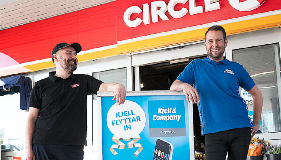 Kjell & Company har hatt samarbeid med Circle K om Kjell Ekspress i Sverige. Nå skal det testes i Norge.