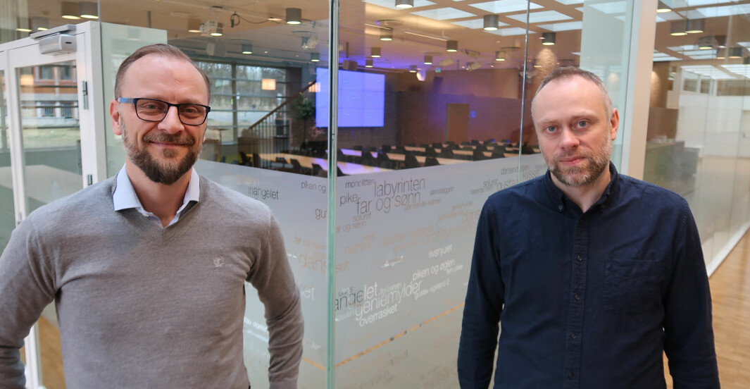 Steffen Larvoll (t.v.) i NovaRetail og Knut Erik Rekdal i NHO Service og Handel samarbeider om rapporten som tar for seg hvordan 13 kjeder håndterer omnikanal.