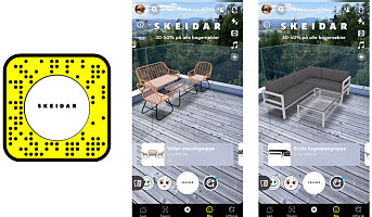 Skeidar først ute med AR-prøving av møbler på Snapchat i Norge
