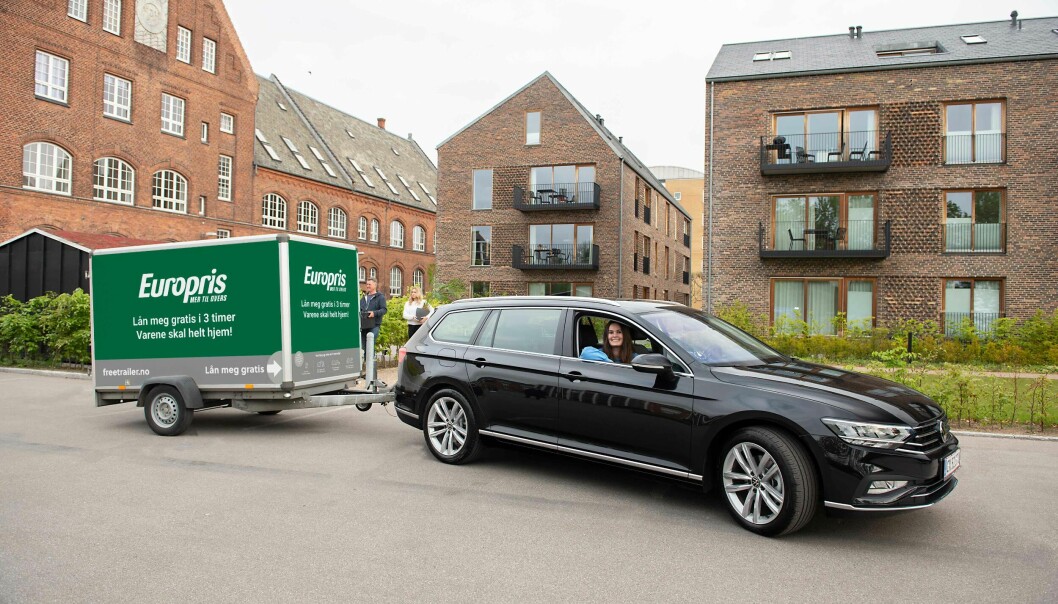 Gjennom partnerskapet mellom Europris og Freetrailer kan kundene låne tilhengere gratis. Dette gjør det enklere for kundene å frakte varer som putekasser og møbler med seg hjem.