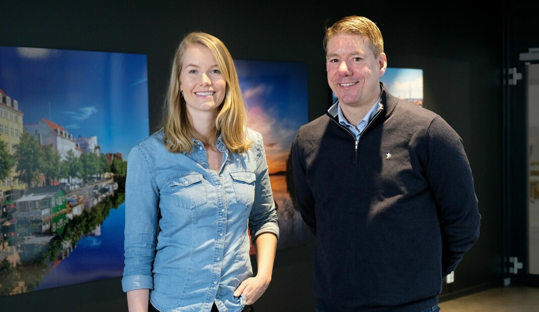 Fra venstre: Jessica Smeijers, Business Unit Manager hos TOPdesk Norge og Frode Næss Larsen, IT-sjef hos Power.