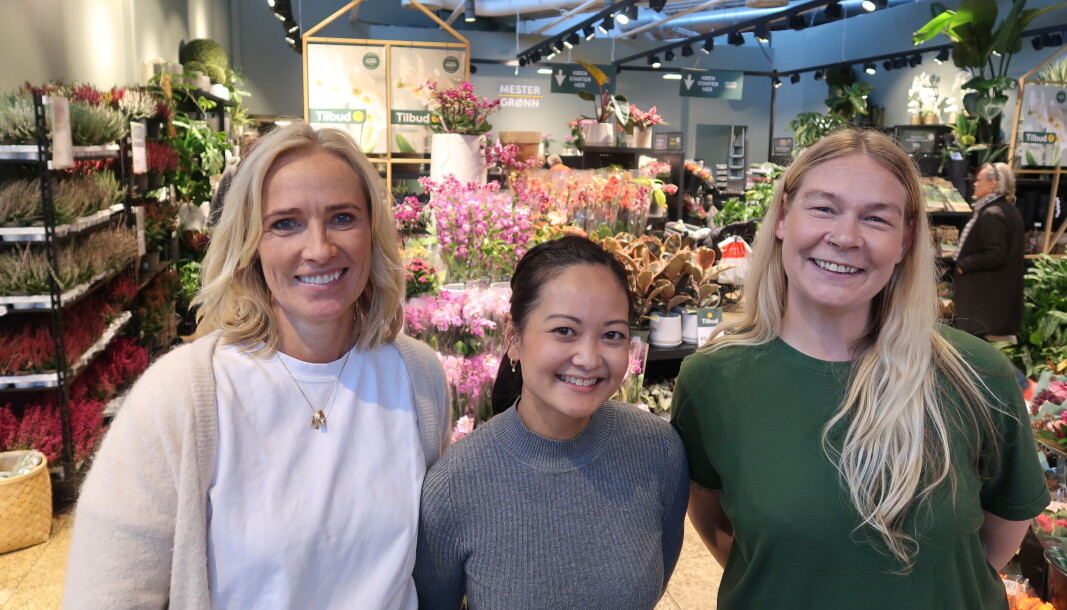Markedsdirektør Hege Hildeng, regionleder Chi Huynh og butikkleder Lina Mulaosmanovic vil heve nivået på kundeservicen i Mester Grønn gjennom systematisk sekundering og trening. Markedsdirektør Hege Hildeng, regionleder Chi Huynh og butikkleder Lina Mulaosmanovic vil heve nivået på kundeservicen i Mester Grønn gjennom systematisk sekundering og trening.