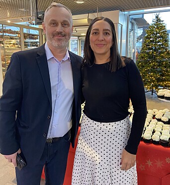 Senterleder Gunnar Aamot Hansen og markedskoordinator Christin Henriksen. Senterleder Gunnar Aamot Hansen og markedskoordinator Christin Henriksen.