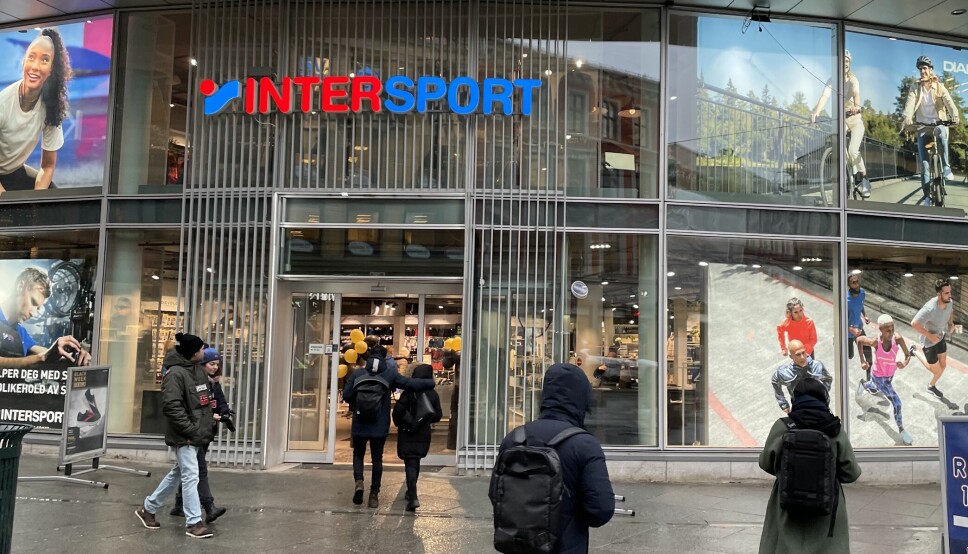 Ill. foto fra Intersport i Storgata i Oslo sentrum. Framover skal alle Intersport-butikker være basert på franchise.