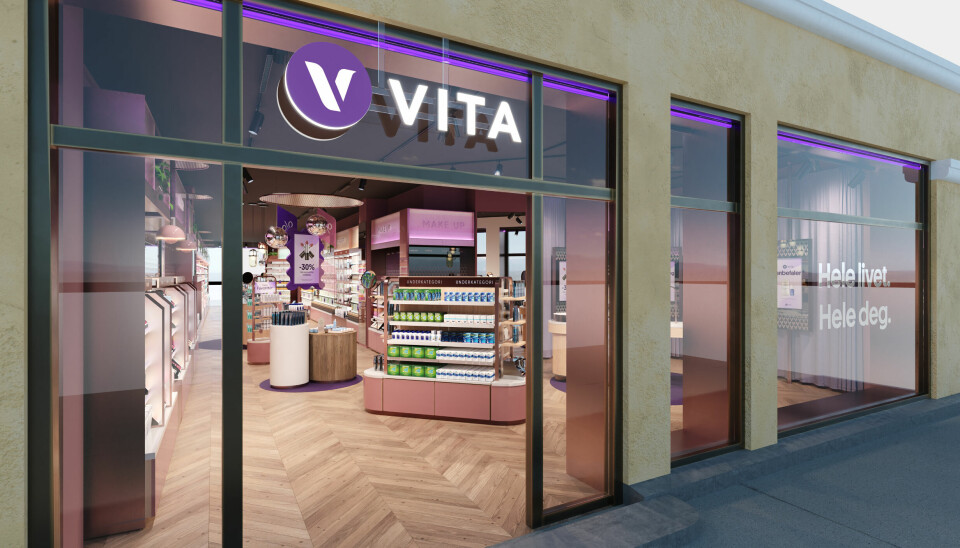 Inngangen til den nye Vitabutikken på Arkaden Shopping i Oslo.