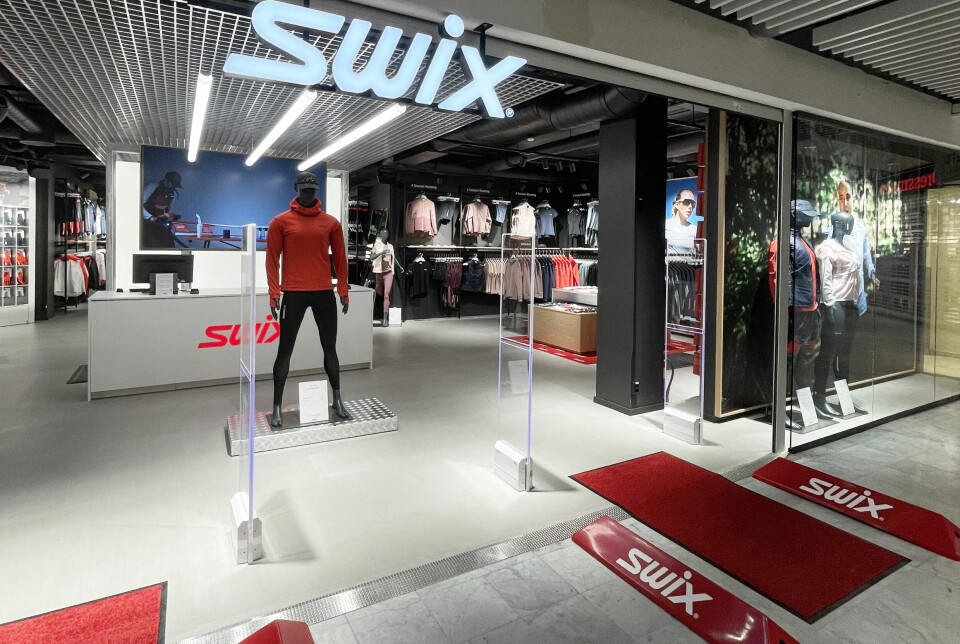 Inngangspartiet av Swix-butikken