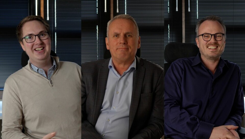 Einar Uvsløkk (CDO), Hans Olav Bakås (CEO) og Ole Christian Bakås (CIO) i Mat-Norge som nå blir til Liberty Now.
